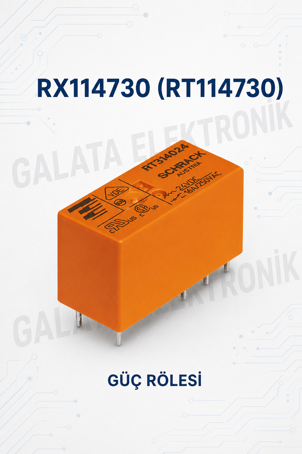 RT114730 PCB power relay 230VAC 0.75VA
