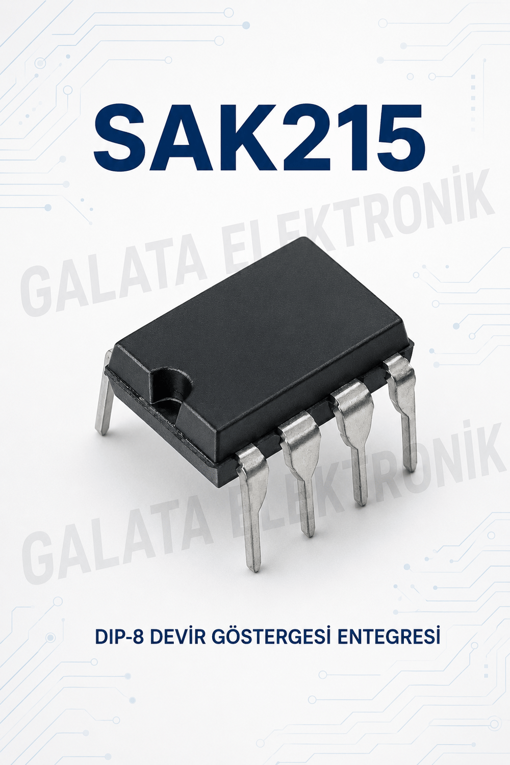 SAK215 DIP-8 Devir Göstergesi ve Takometre Entegresi
