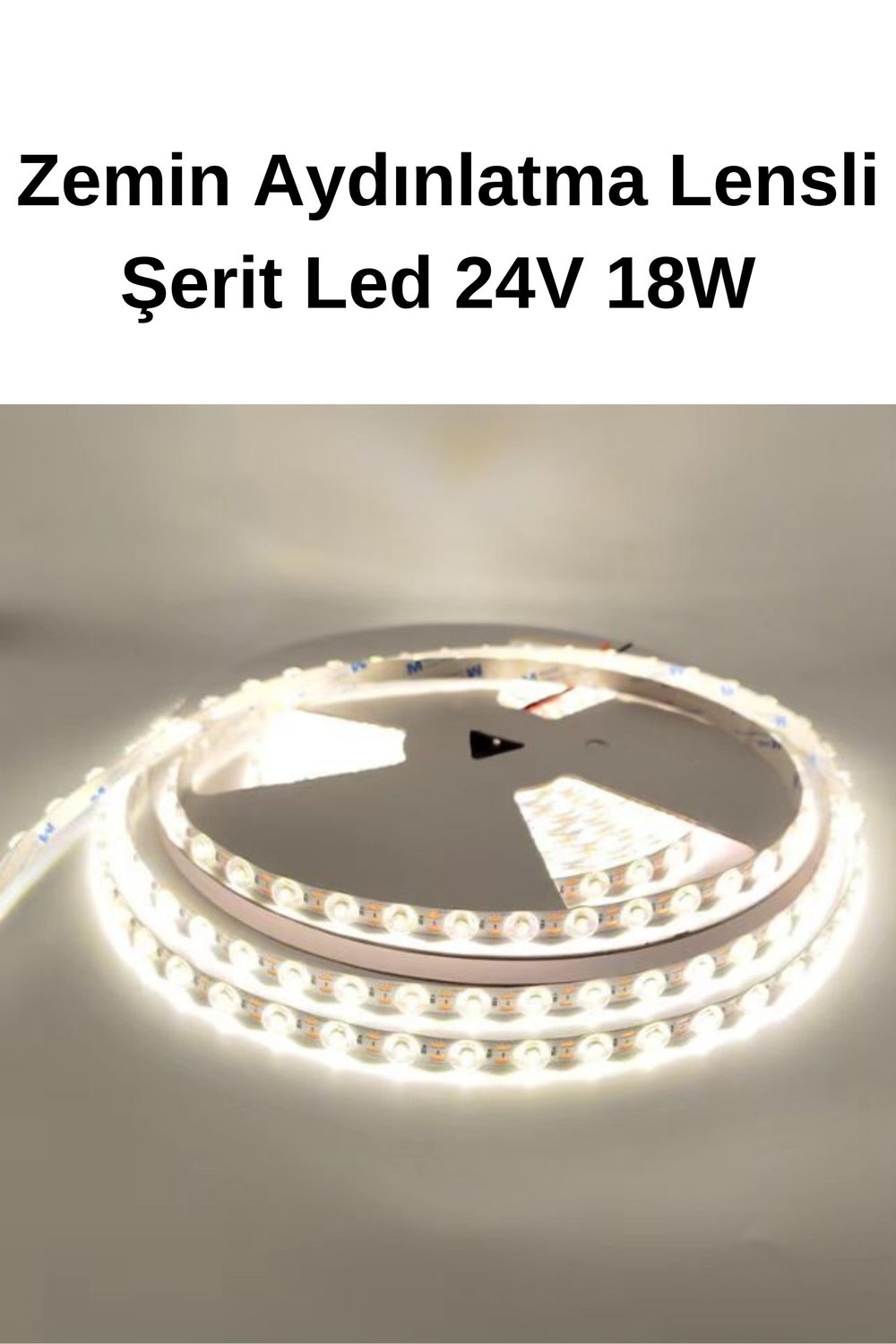 Zemin  Aydınlatma Lensli Şerit Led Yeşil 24V 18W