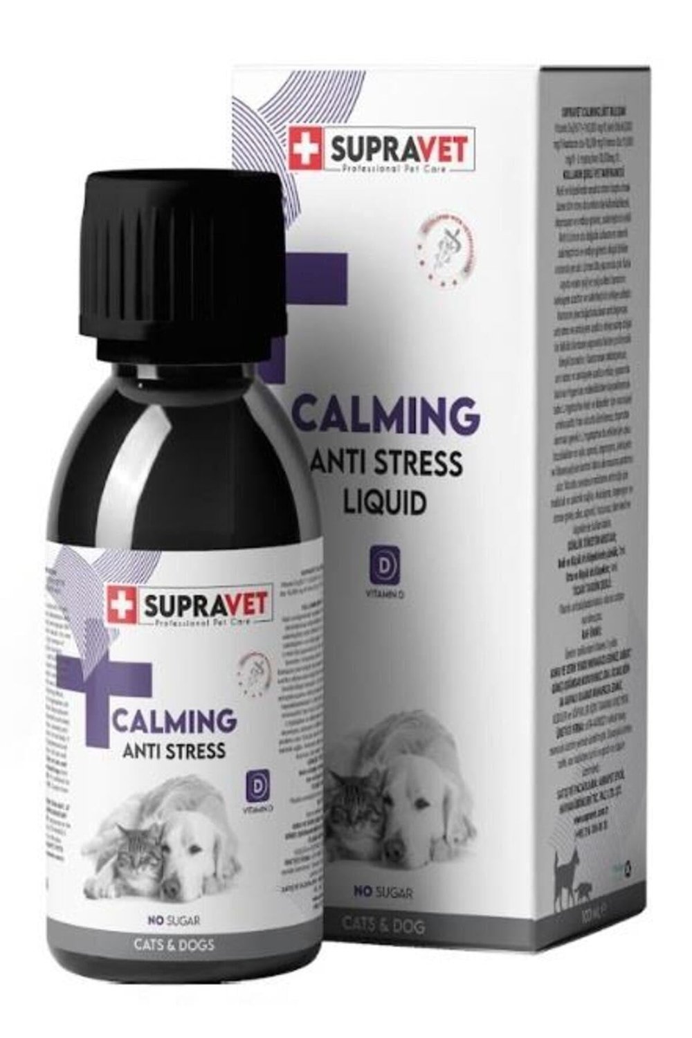 Supravet Anti Stress Kedi Ve Köpekler İçin Sıvı Sakinleştirici Damla 100 Ml