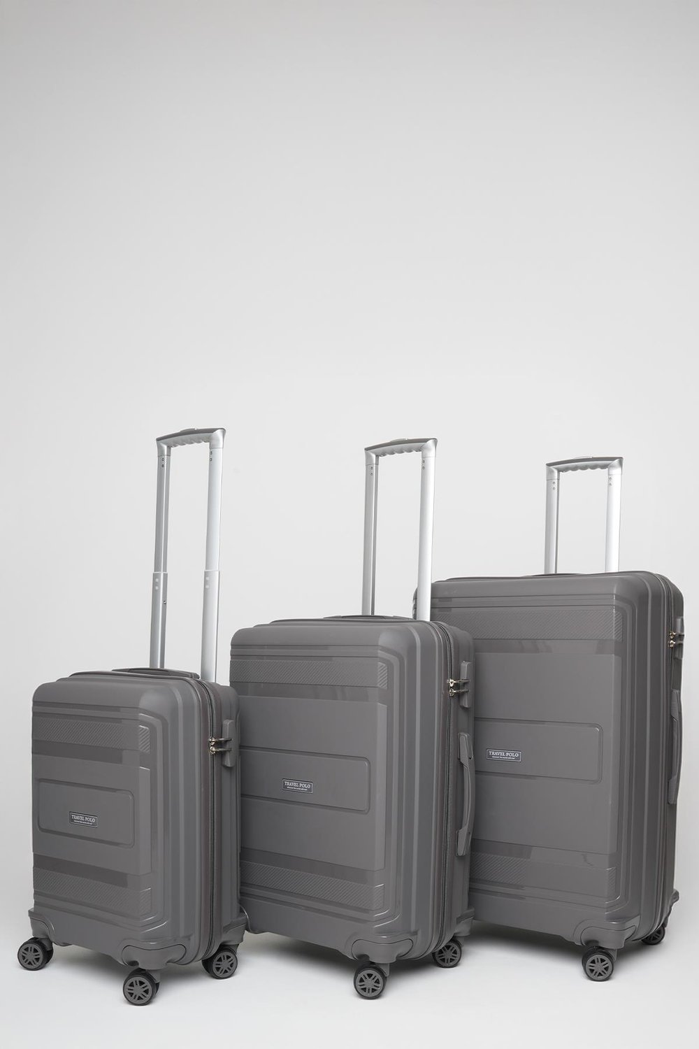 Travel Polo 3'lü Valiz Seti Kırılmaz Füme 1017