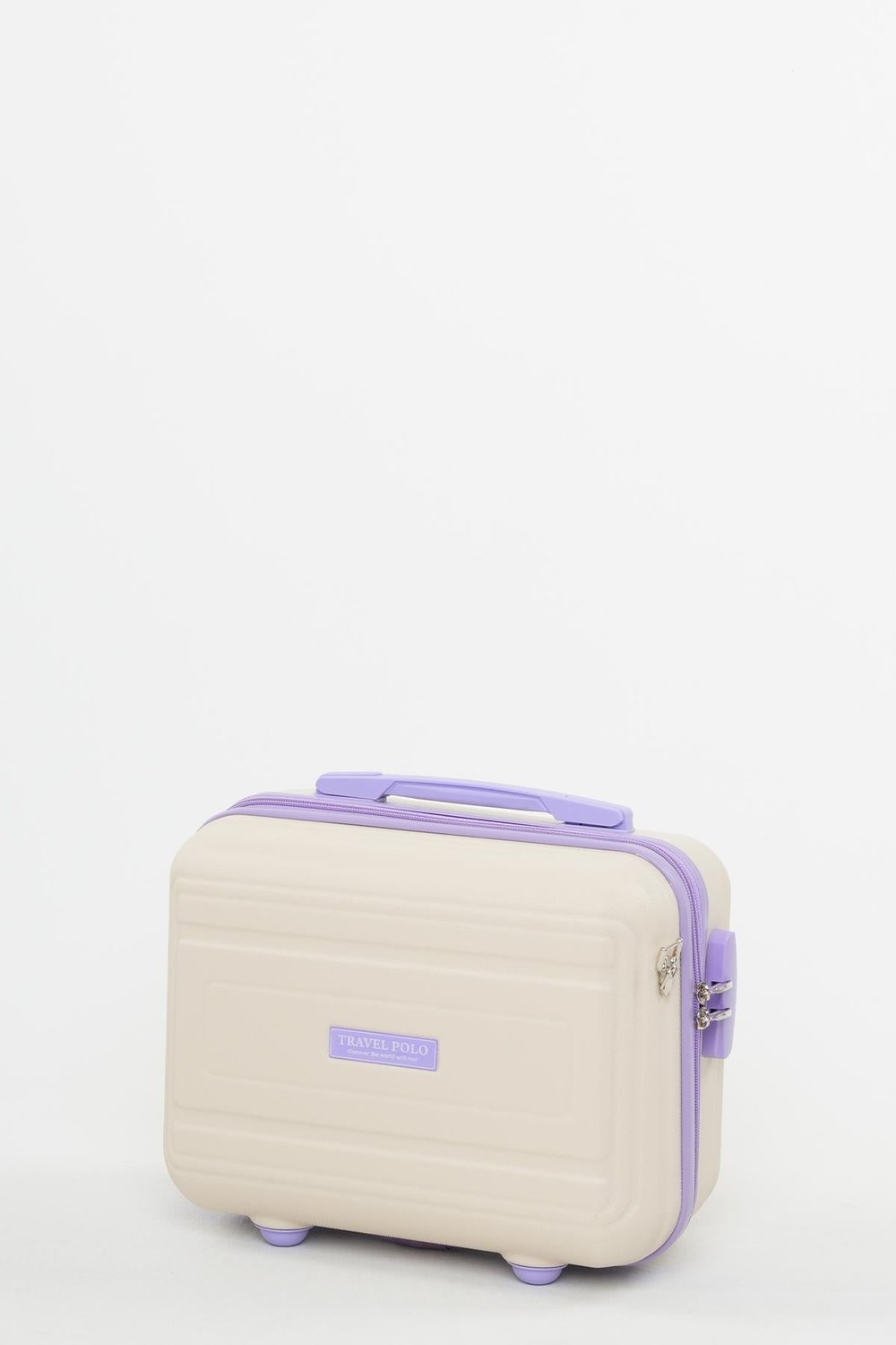 Travel Polo Abs Makyaj Çantası Krem Lila 1017
