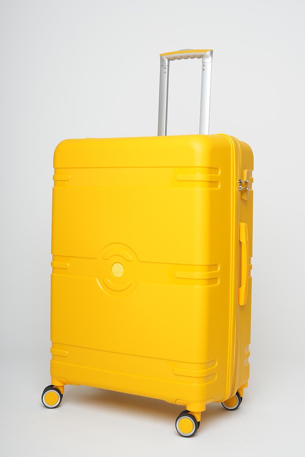 Travel Polo Büyük Boy Kırılmaz Valiz Sarı 1015