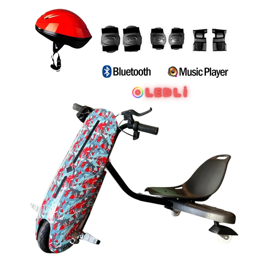 Citymate Drift Car Elektrikli Kaykay Bluetooth Dirift Kar Hoverboard Scooter + Koruma Ekipmanı D31