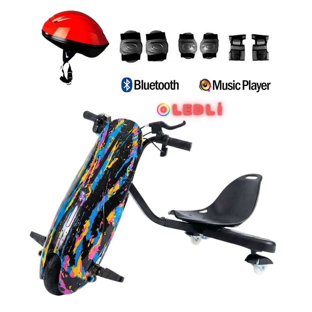 Citymate Drift Car Elektrikli Kaykay Bluetooth Dirift Kar Hoverboard Scooter + Koruma Ekipmanı D33