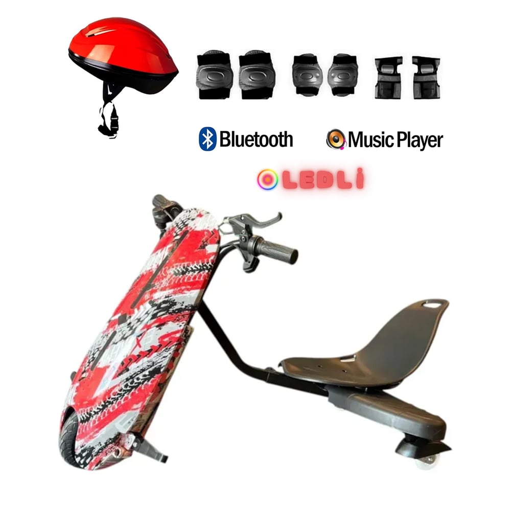 Citymate Drift Car Elektrikli Kaykay Bluetooth Dirift Kar Hoverboard Scooter + Koruma Ekipmanı D17