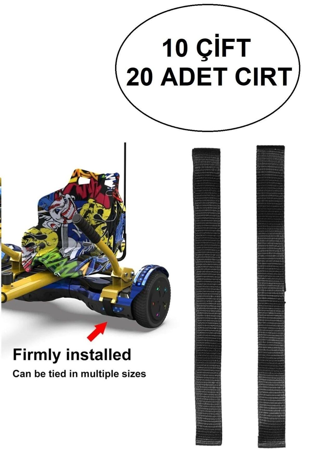 Elektrikli Kaykay Hover Aksesuarı HOVER CART CIRT Tüm Modeller ile Uyumlu 10 Çift 20 Adet