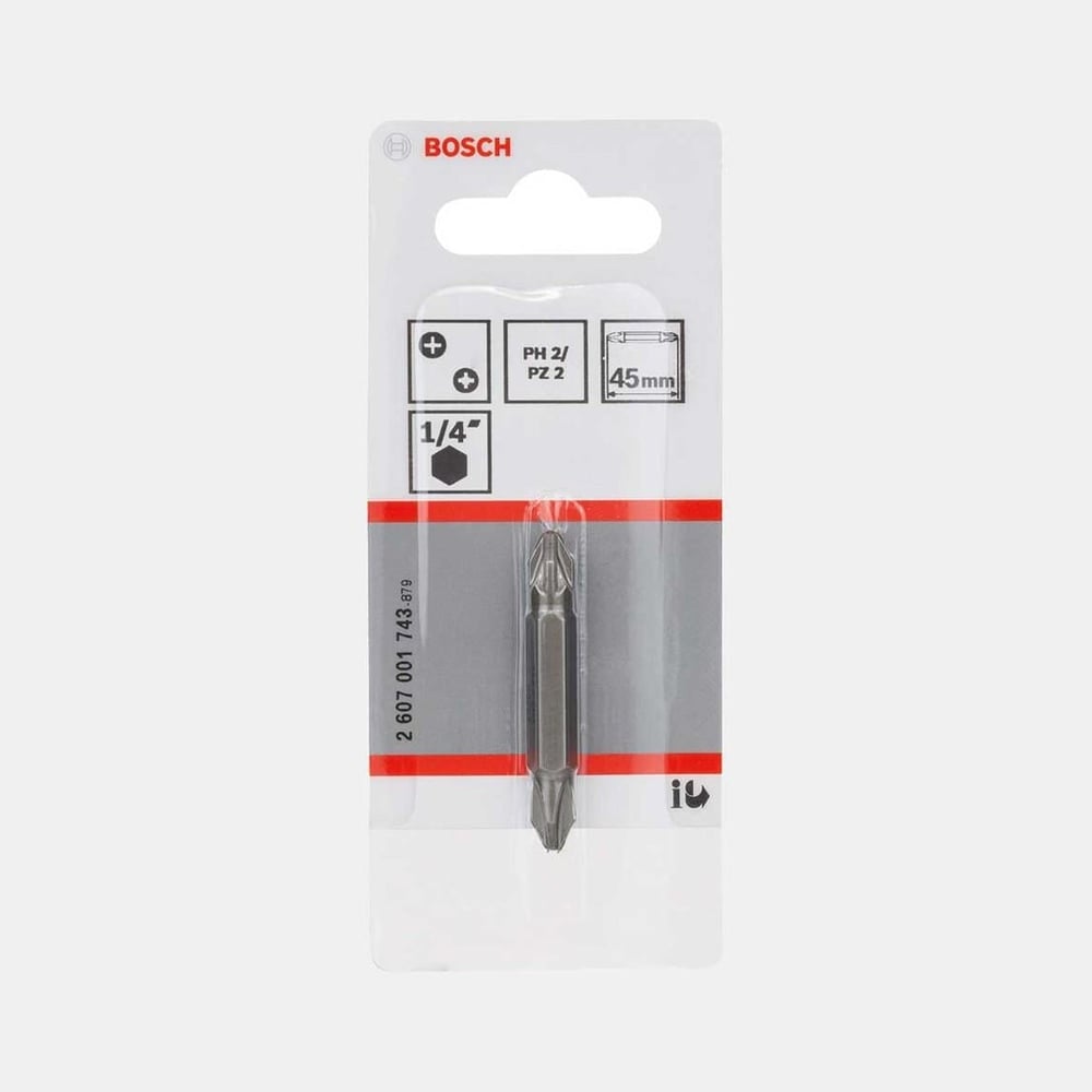 Bosch Çift Taraflı Vidalama Ucu Ph2-Pz2 45 mm