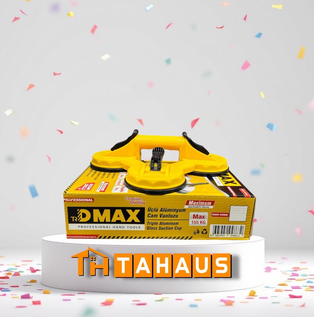 D-MAX ÜÇLÜ PLASTİK CAM VANTUZU