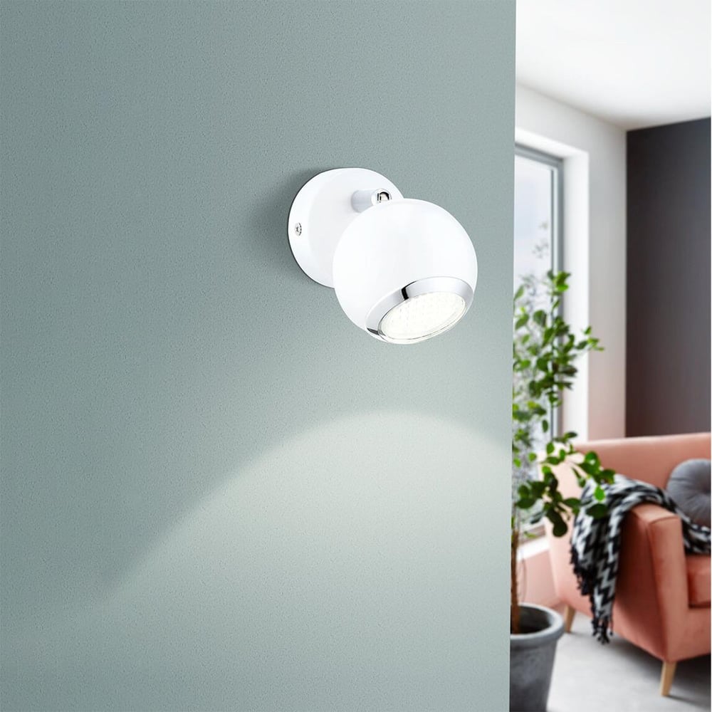 Eglo Bimade 2.5 W Ledli GU10 Duy Yuvarlak Sıvaüstü Spot 1 Adet Beyaz