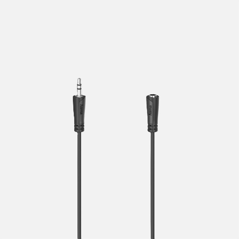 Hama 3.5 mm Soket Stereo Siyah 1S 3m
