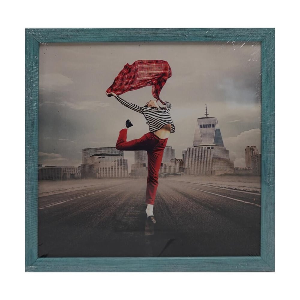 Mina Art Çerçeveli Linen Baskı Tablo As 33x33 cm