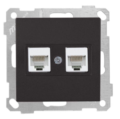 MUTLUSAN Candela Mek+Tuş Data Prizi 2*Rj45 (Cat5e)