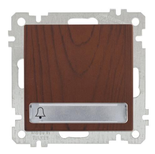 MUTLUSAN Candela Mek+Tuş Işıklı Zil Etik. Çağırma (12V)(Vidalı)