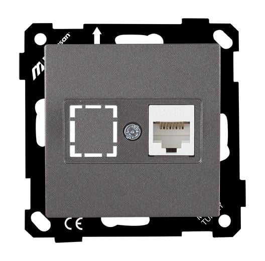MUTLUSAN Mek+Tuş Data Prizi 1*Rj45 (Cat6)