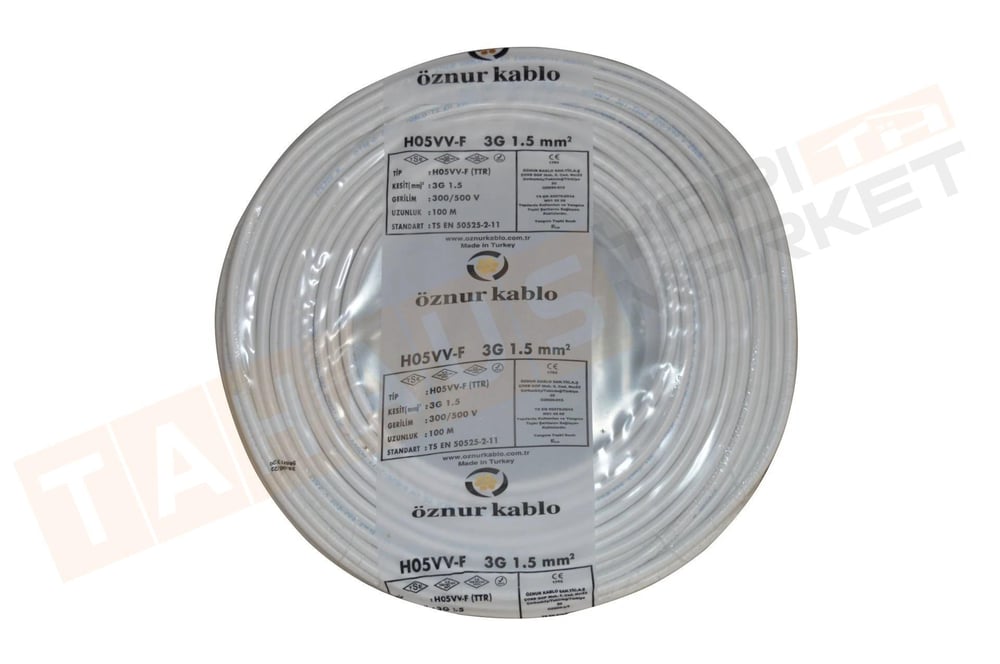 ÖZNUR / H05VV-F 3X1,5 MM TTR KABLO PVC