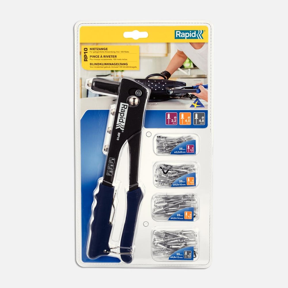 Rapid Perçin Aleti Kit 100 adet Perçin