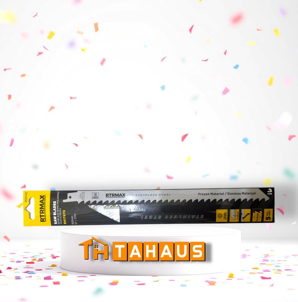 Rtrmax RH17670 Kemik-Buz Kesme Paslanmaz 300mm Tilki Kuyruğu - 1211K 5’li Paket