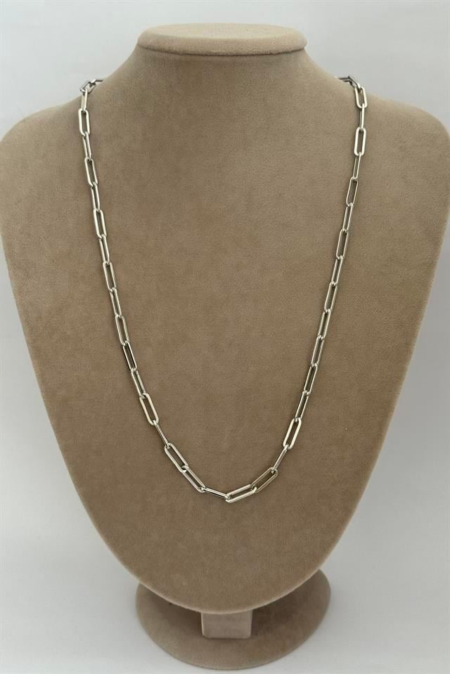 Ataç Zincir Silver Vip Seri Kolye 60 CM