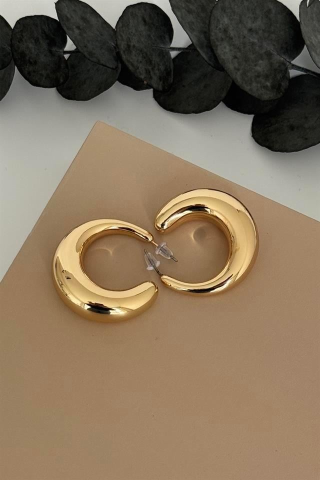Crescent Gold Küpe