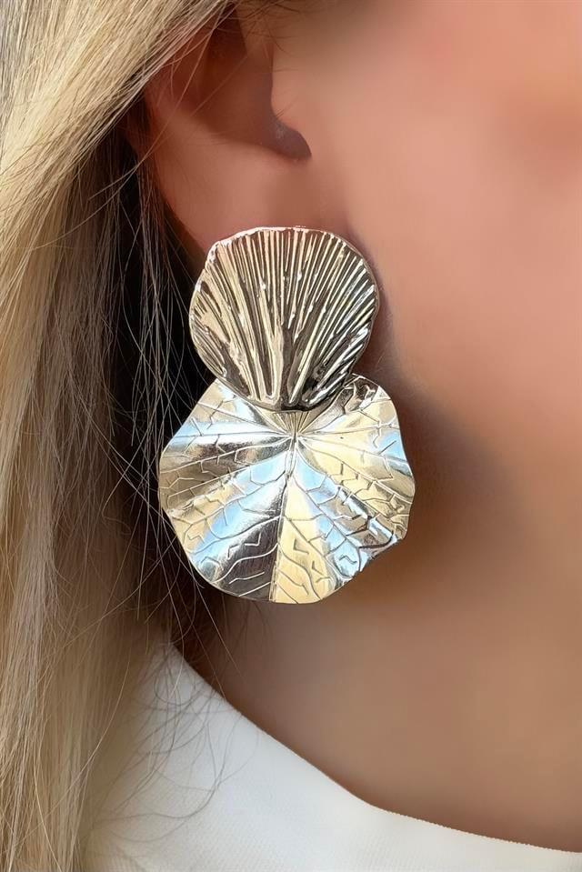 Leaf Silver Küpe