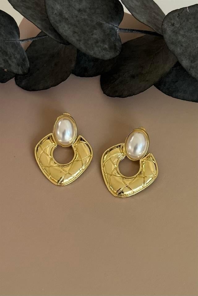 Quilt Pearl Küpe