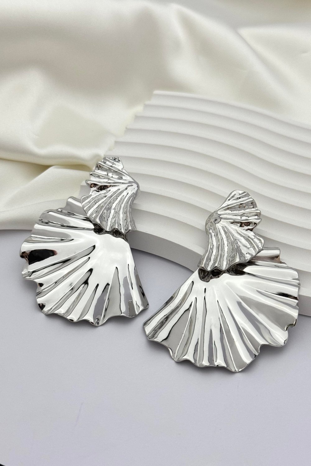 Big Fan Silver Küpe