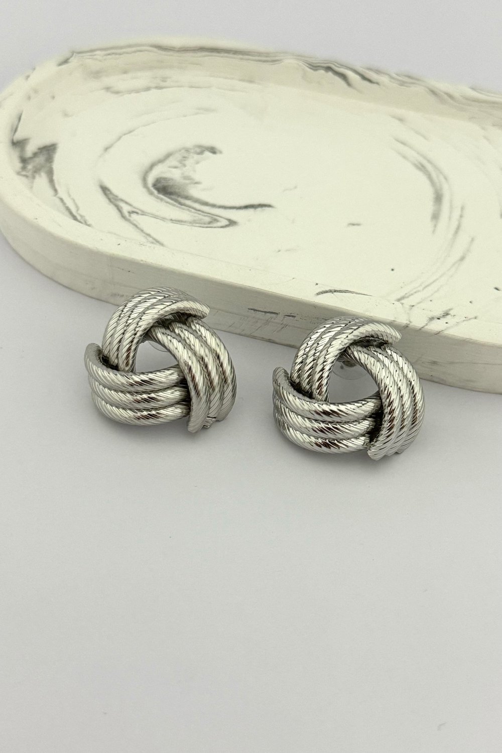 Düğüm Silver Küpe