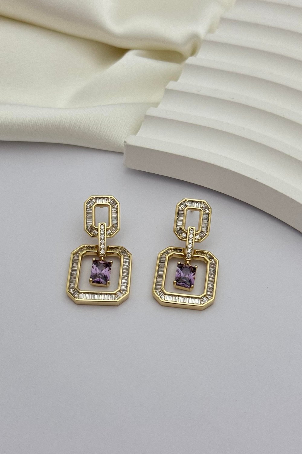 Purple Stone Vip Küpe