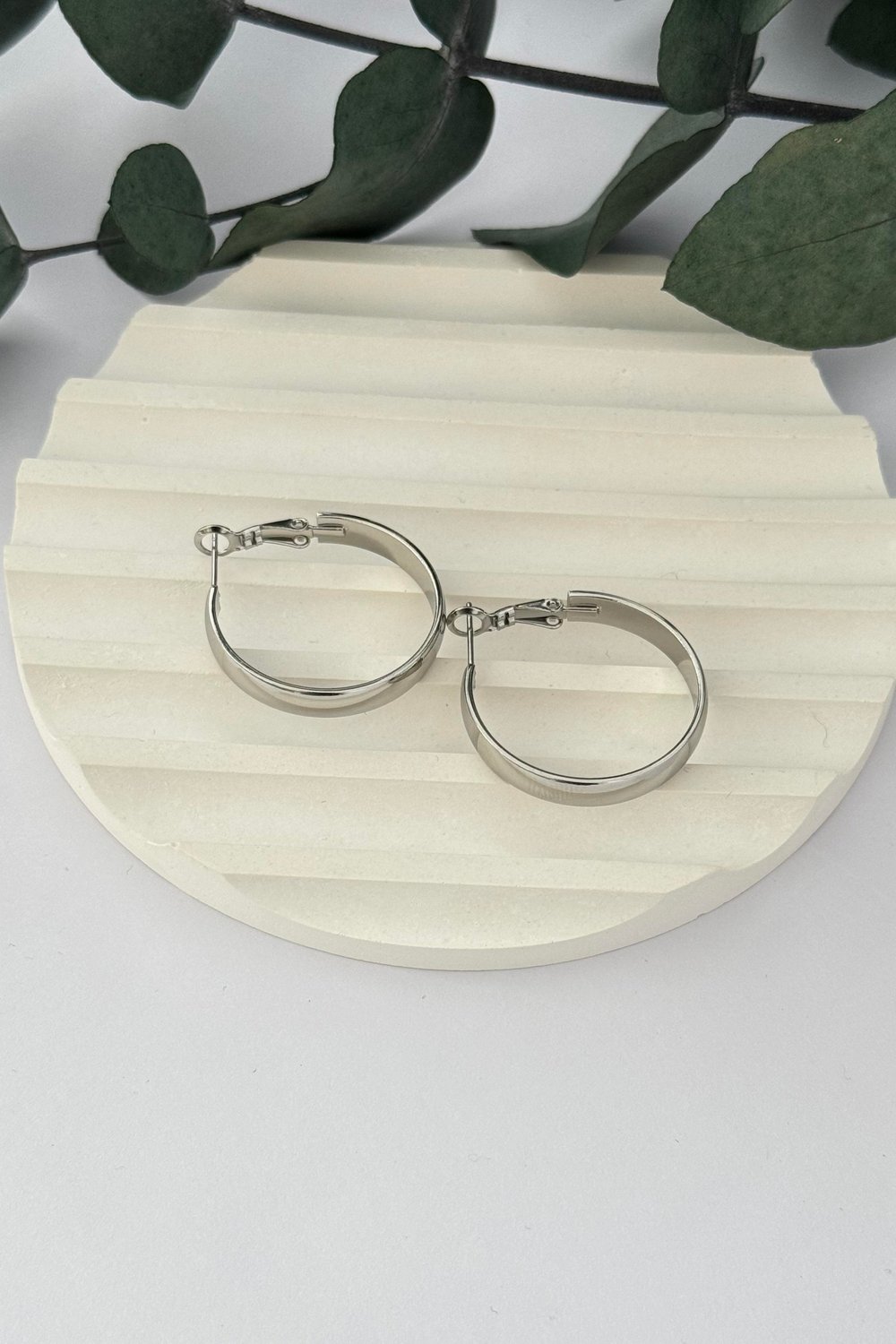 Silver Halka Küpe