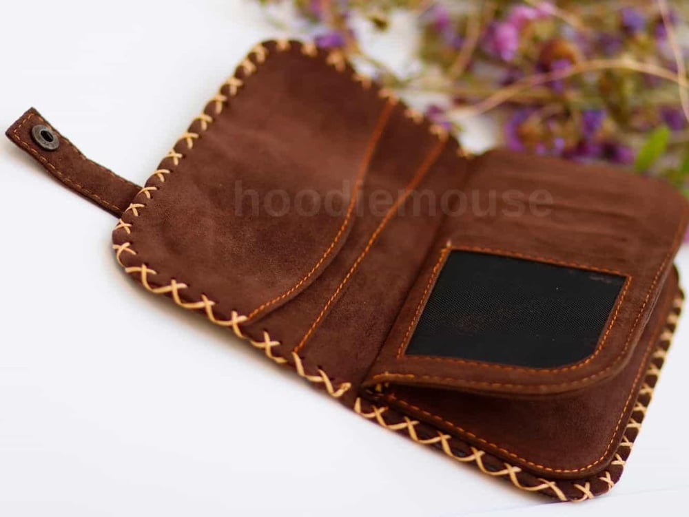 Cin Ayse Figürlü Büyük Cüzdan Etnik Bohem Retro Vintage Style - BORDO