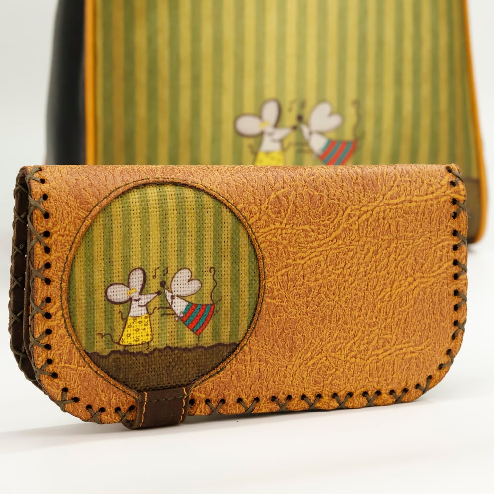 Dans Eden Fare Figürlü Büyük Cüzdan Etnik Bohem Retro Vintage Style  - HARDAL