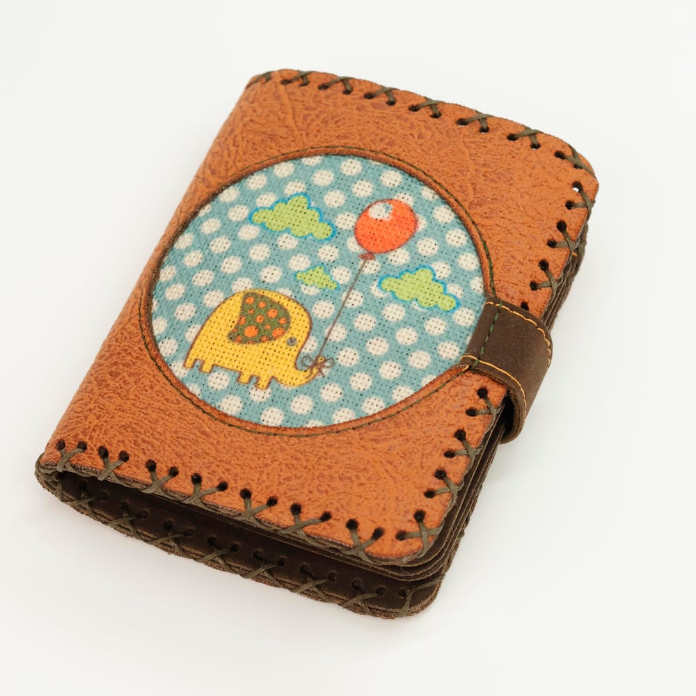 Fil Figürlü Küçük Cüzdan Etnik Bohem Retro Style - Taba