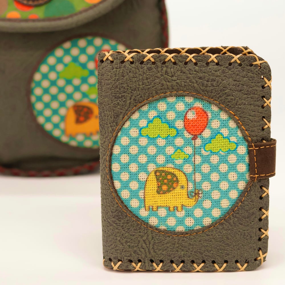 Fil Figürlü Küçük Cüzdan Etnik Bohem Retro Style - Yesil