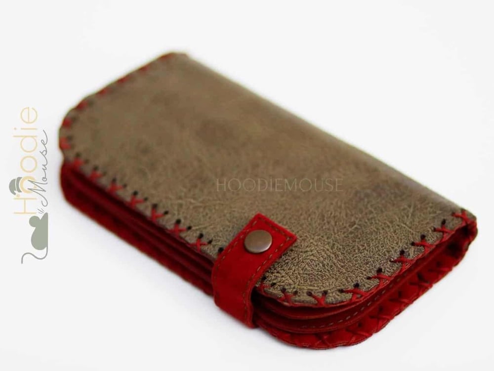 Kedi Fare Figürlü Büyük Cüzdan Etnik Bohem Retro Vintage Style - YEŞİL