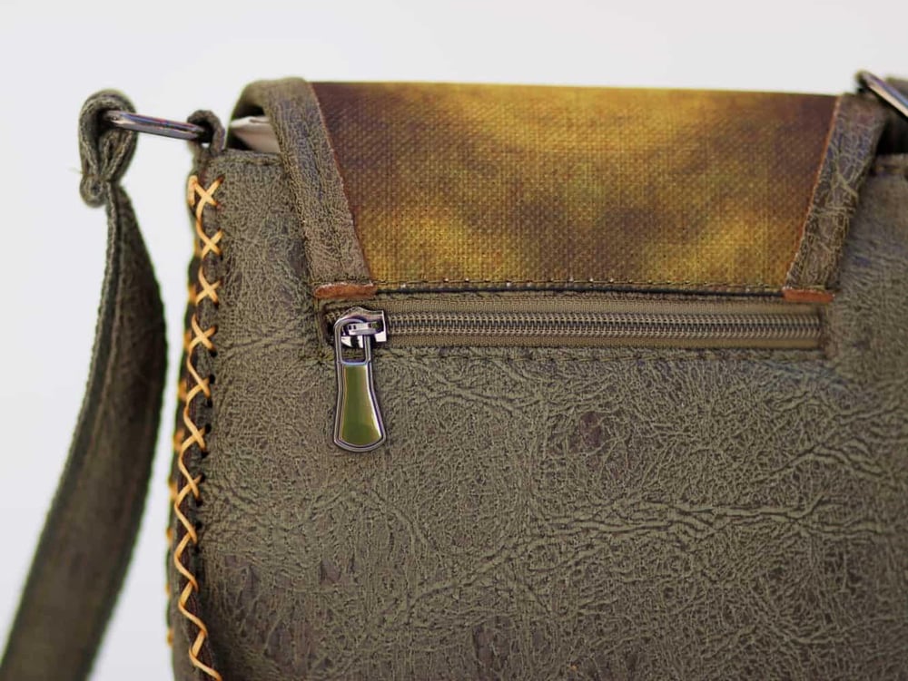 Küçük Prens Figürlü Çapraz Örgülü Kol Çantası Etnik Bohem Style - Yesil