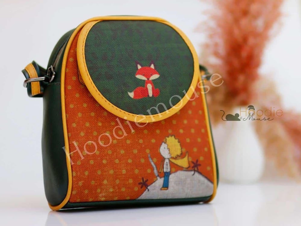 Küçük Prens Figürlü Küçük Postacı Omuz Çantası Etnik and Bohem Style -Yesil