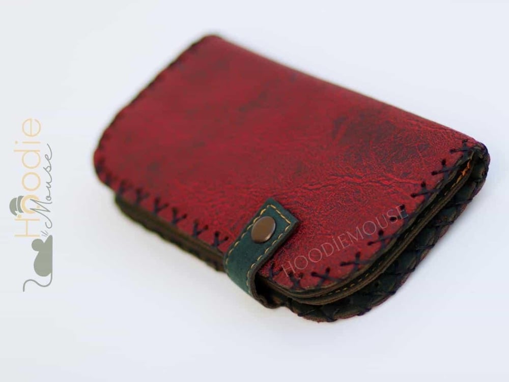 Mavi Frida Figürlü Büyük Cüzdan Etnik Bohem Retro Vintage Style - BORDO