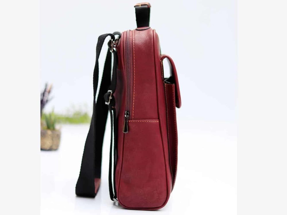 Sade Desen Unisex Canta Hem Sırt Hem Capraz Hem Elde Etnik Bohem Style - BORDO