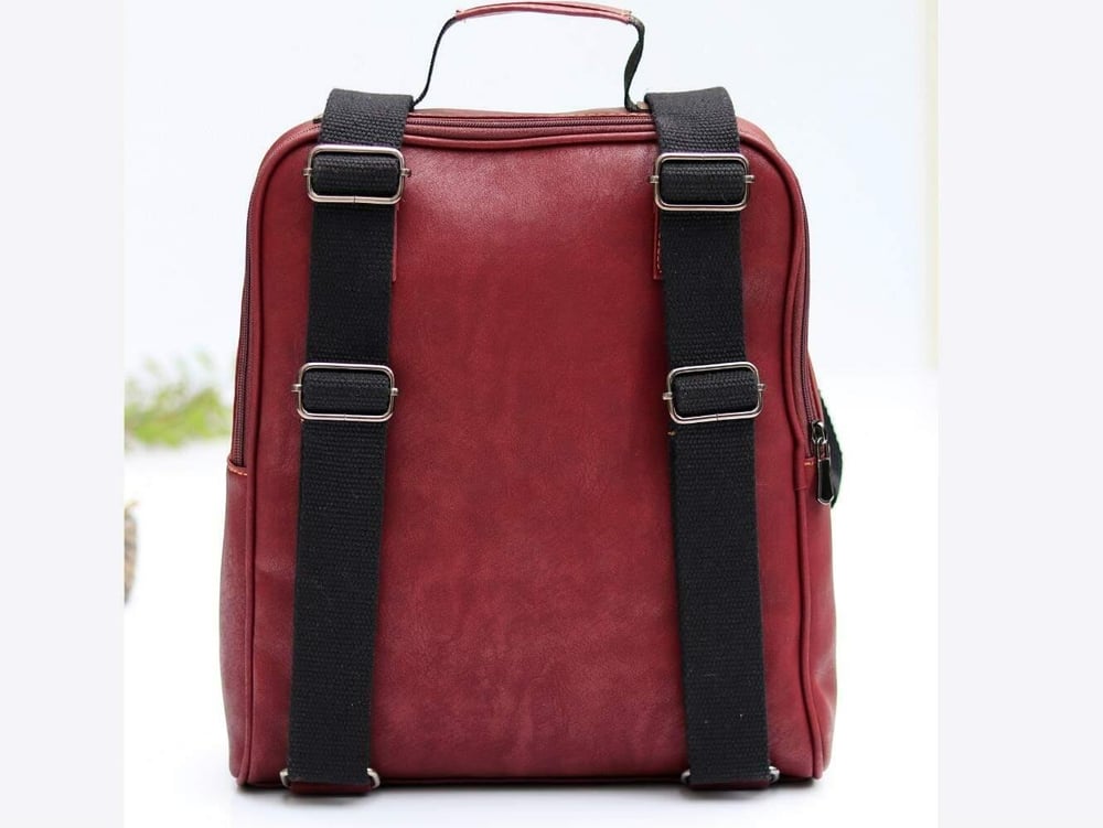 Sade Desen Unisex Canta Hem Sırt Hem Capraz Hem Elde Etnik Bohem Style - BORDO
