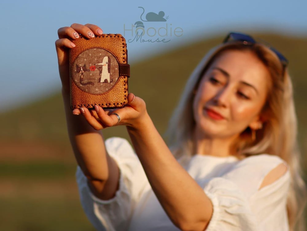 Tilki Figürlü Küçük Cüzdan Etnik Bohem Retro Style - Hardal
