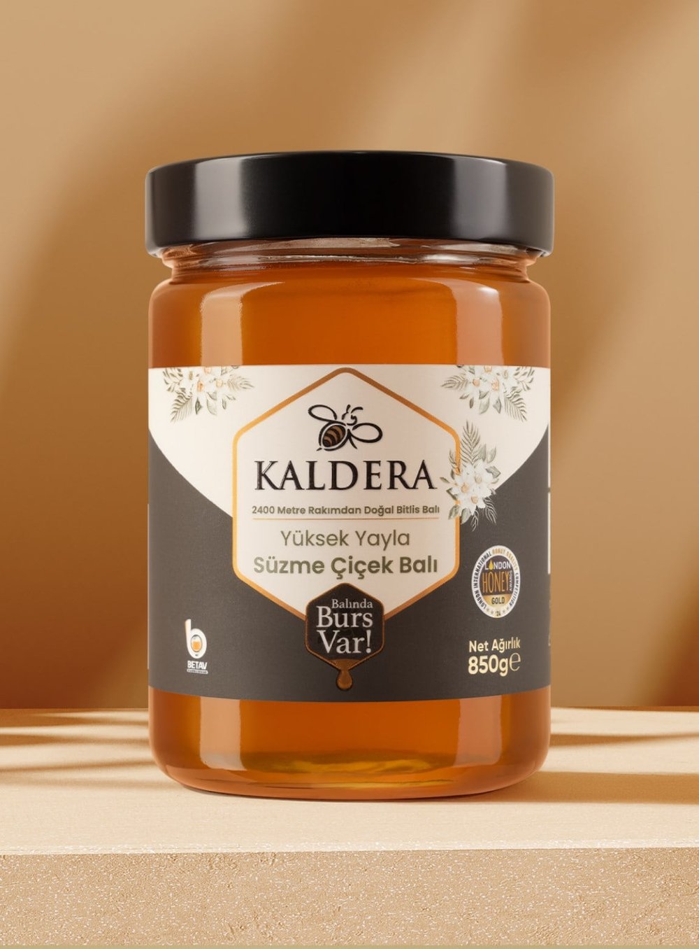 Kaldera Bitlis Yüksek Yayla Çiçek Balı (850 gr)