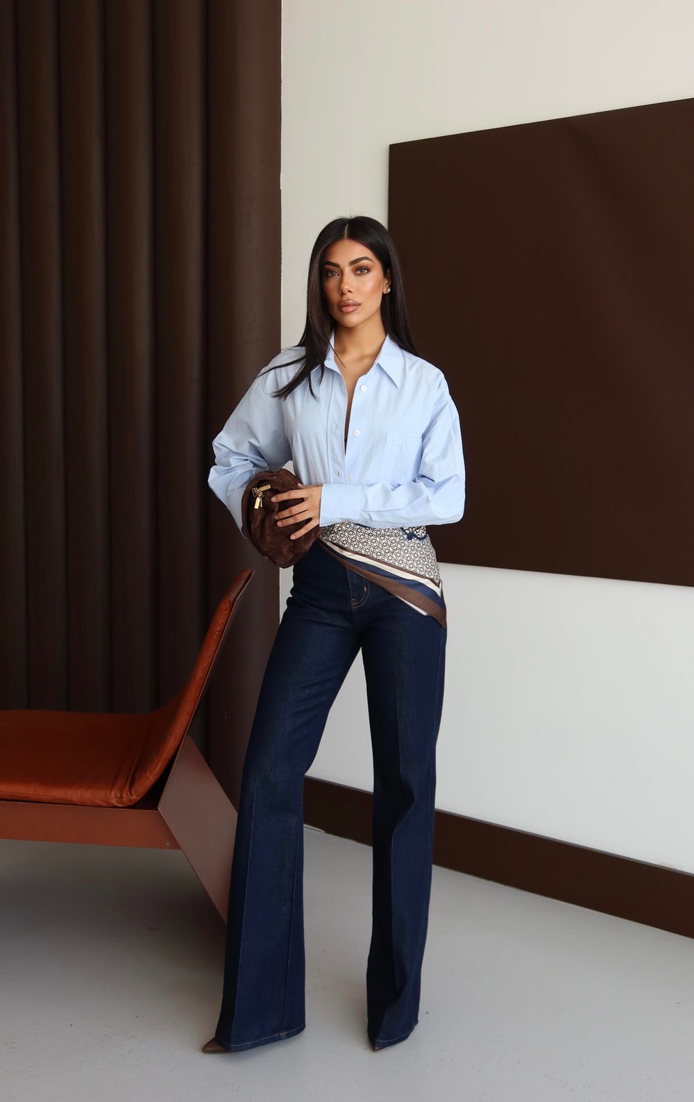 LACARINOYüksek Bel İspanyol Paça Klasik Kesim Rinse Jean Pantolon