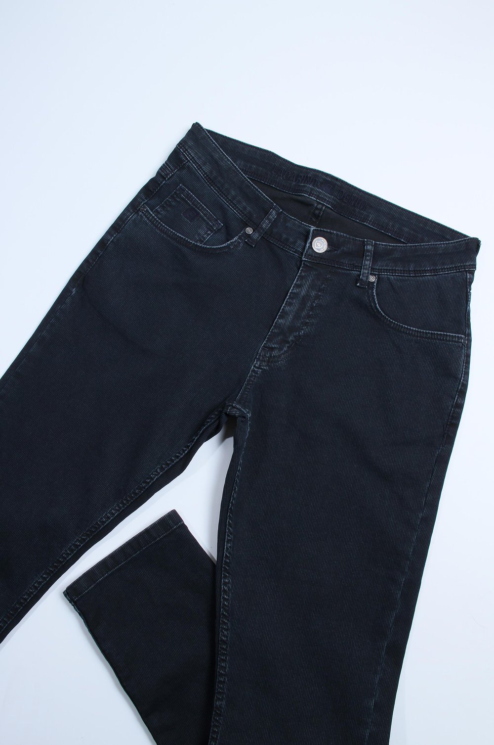 LACARINOYüksek Bel Dar Paça Blue Black Jean Pantolon