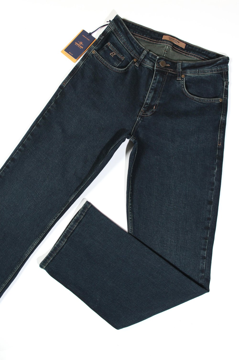 LACARINOYüksek Bel Yarım Boru Paça Od Haki Jean Pantolon