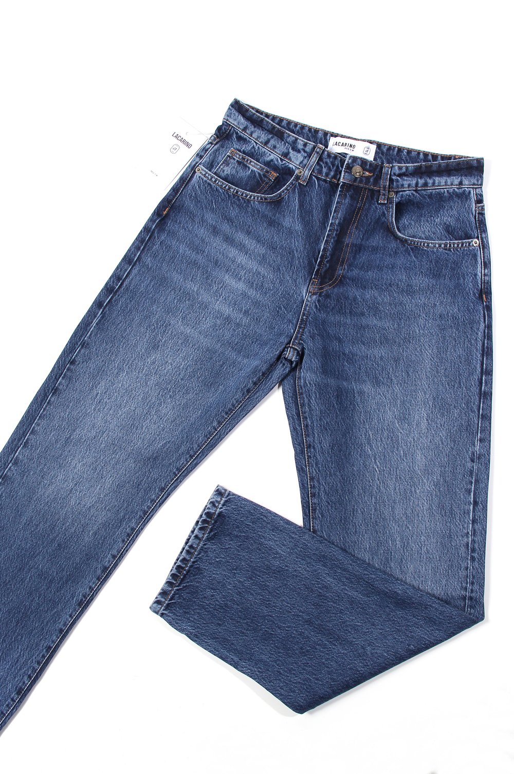 LACARINOYüksek Bel Bol Kesim Dark Blue Pantolon