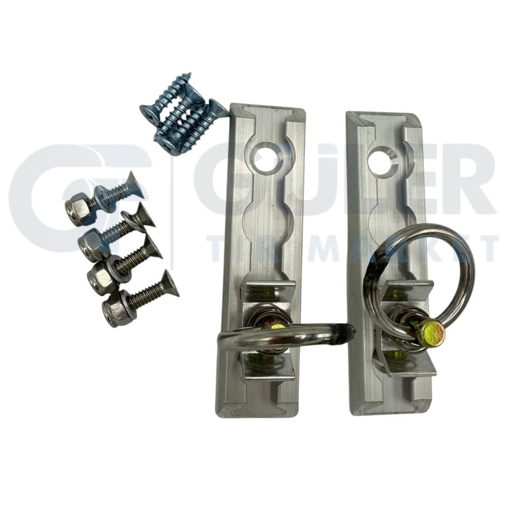 Halkalı Yük Sabitleme Alüminyum Ray 12 Cm
