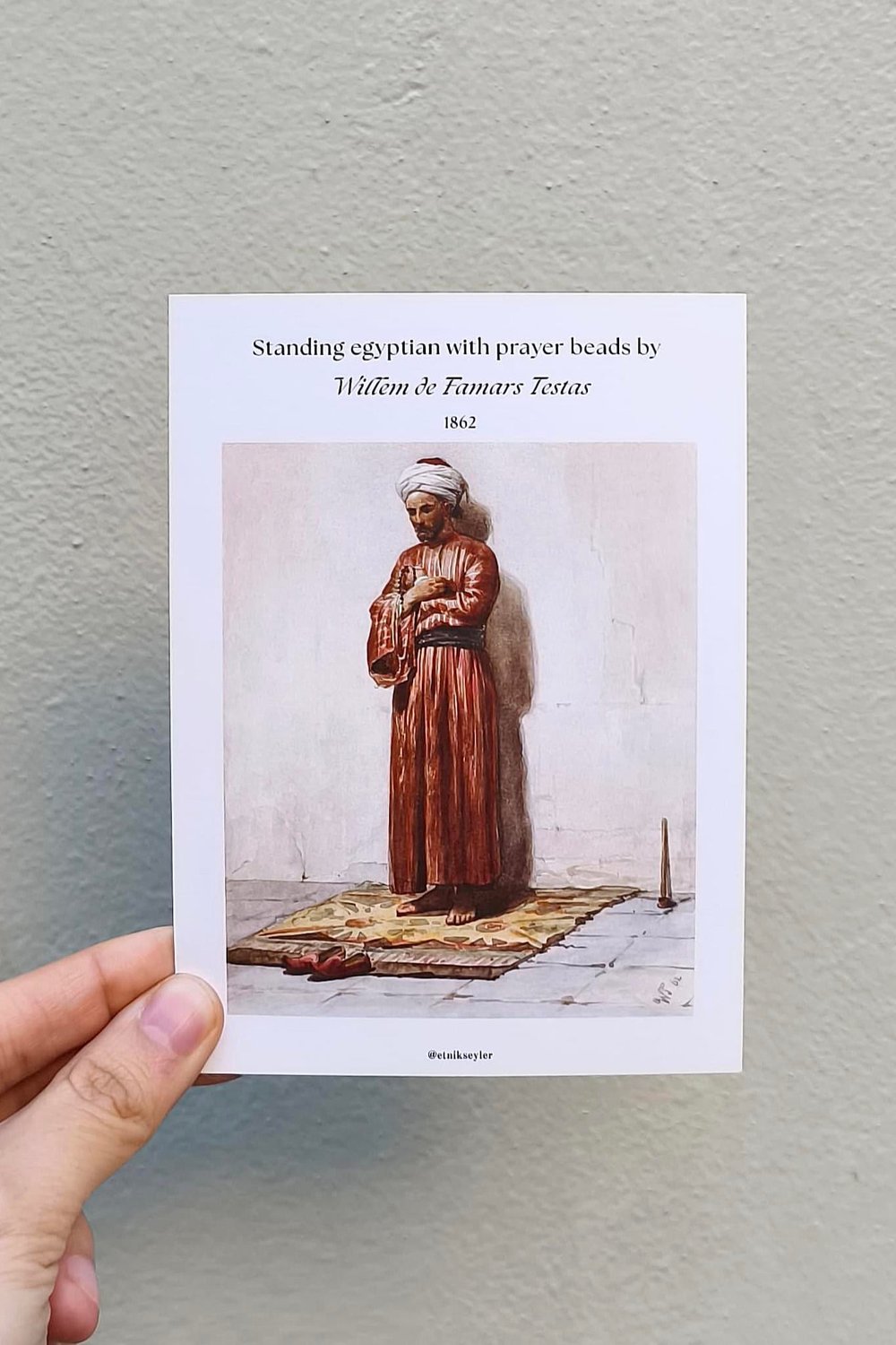Egyptian Baskılı 11*15 cm 380gr Kuşe Kağıt Hediyelik Kart