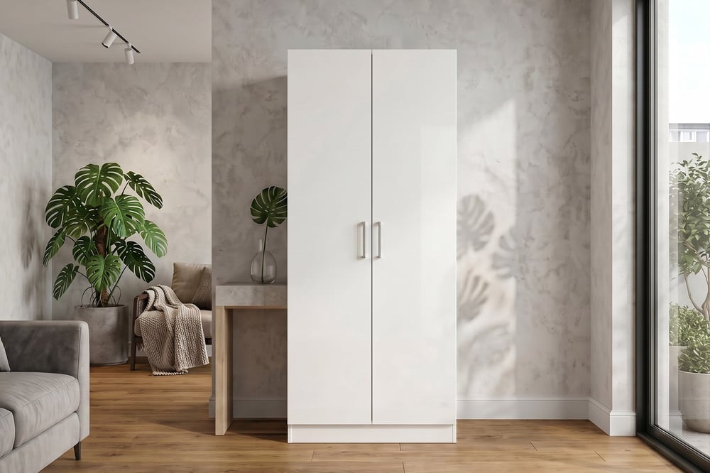 Letto 2 Kapaklı Ahşap Dolap