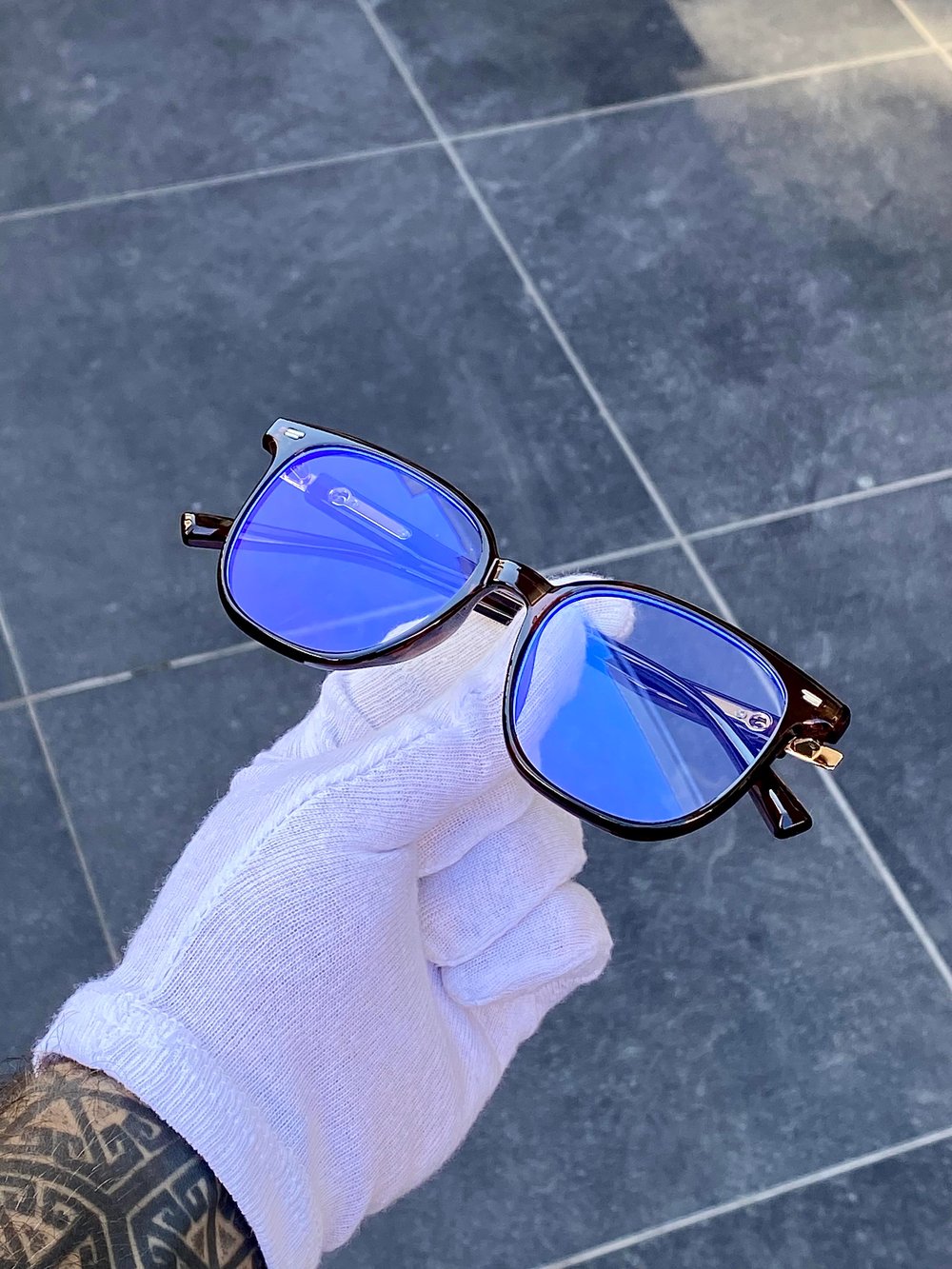 EXO Kahve-Gold Blueblock Optik Uyumlu Gözlük